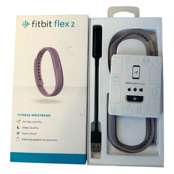 Fitbit Flex 2 Bluetooth Health Activity Sleep Tracker Sports S&L Band IN BOX US - Picture 13 of 16